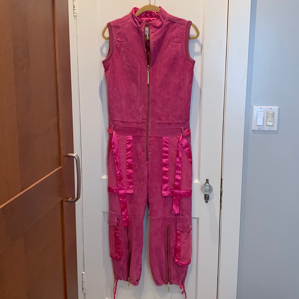 Totally Kickass 80s Suede Jumpsuit